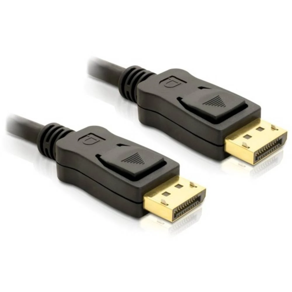 Delock DisplayPort priključni kabel DisplayPort utikač 5 m crna 82425 4K UHD, sukani, pozlaćeni kontakti, trostruko zašt slika