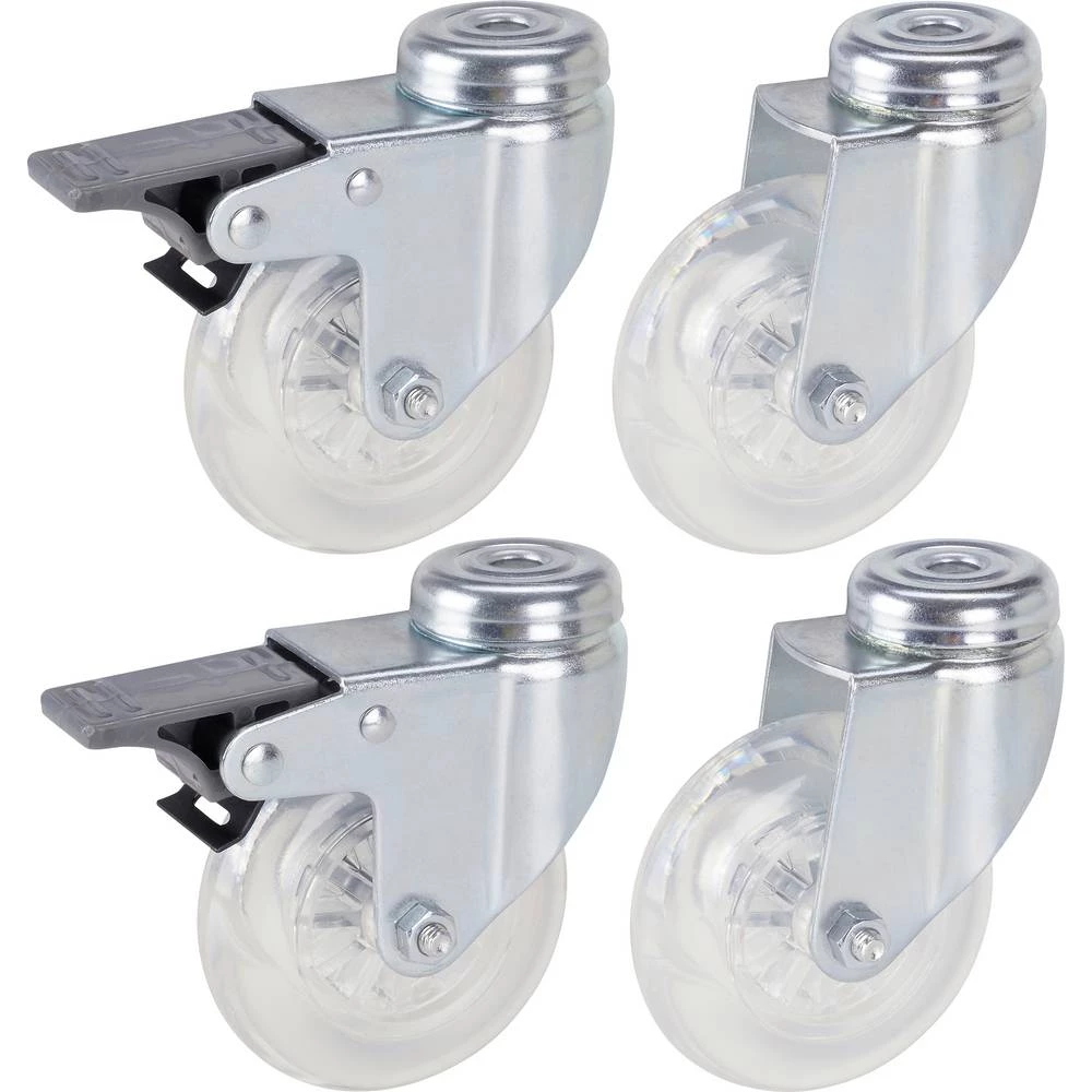 dörner + helmer 4506551 okretni kotač s kočnicom Promjer kotača: 75 mm Nosivost (maks.): 50 kg 4 kom. slika