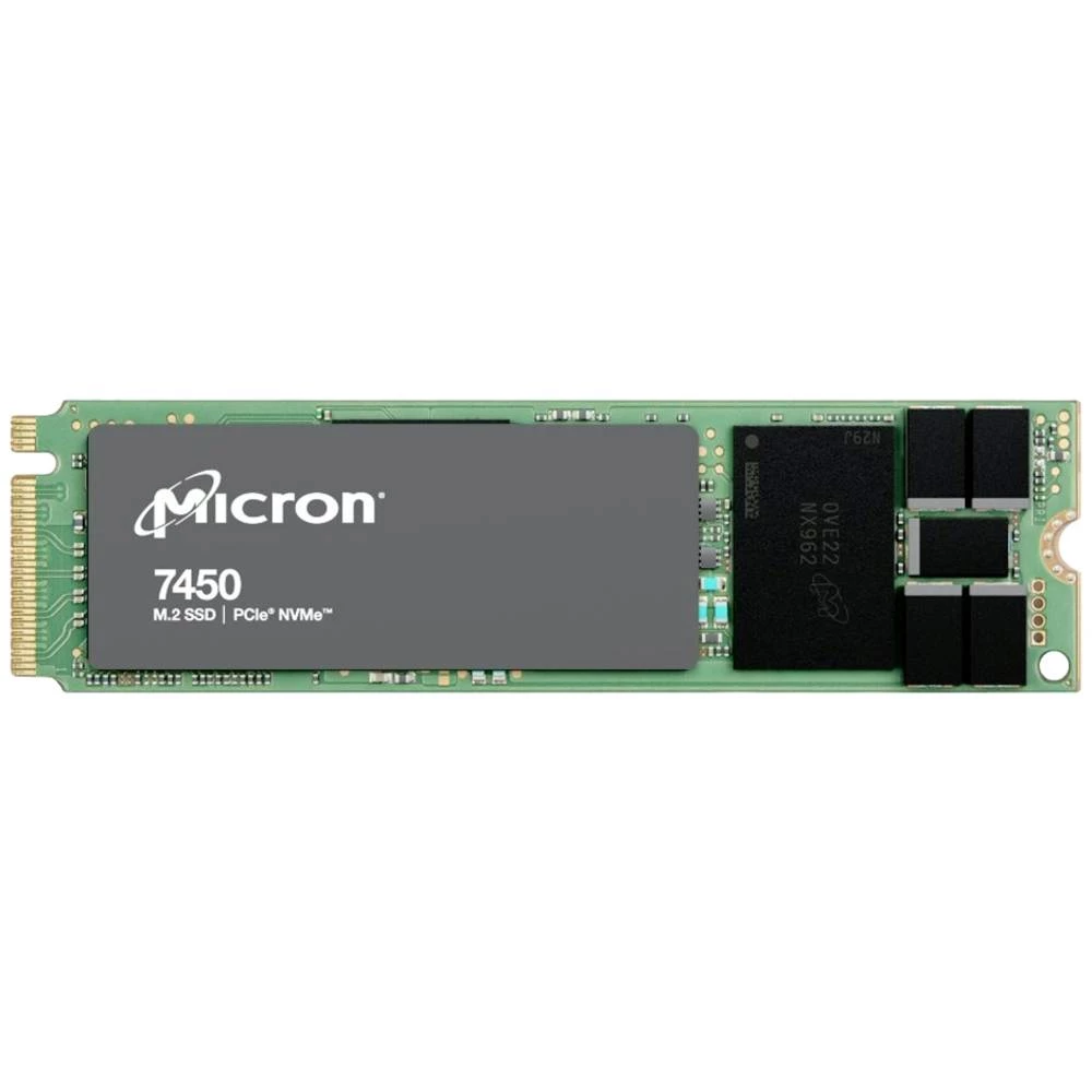Micron 7450 PRO 480 GB unutarnji M.2 PCIe NVMe SSD 2280 M.2 PCIe NVMe maloprodaja MTFDKBA480TFR-1BC1ZABYYR slika