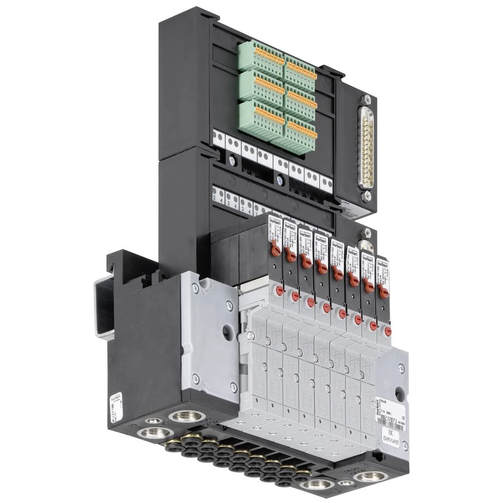 Stezaljka ventila Bürkert 179368 24x (2x 3/2) s fukcijom ventila NC Upravljanje (pneumatije) Višepolno 24 slika