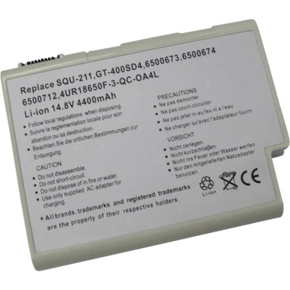Beltrona Prijenosno računalo-akumulator GATSQU211 14.8 V 4400 mAh Gateway Zamjenjuje originalnu akum. bateriju SQU-211, GT-400SD slika