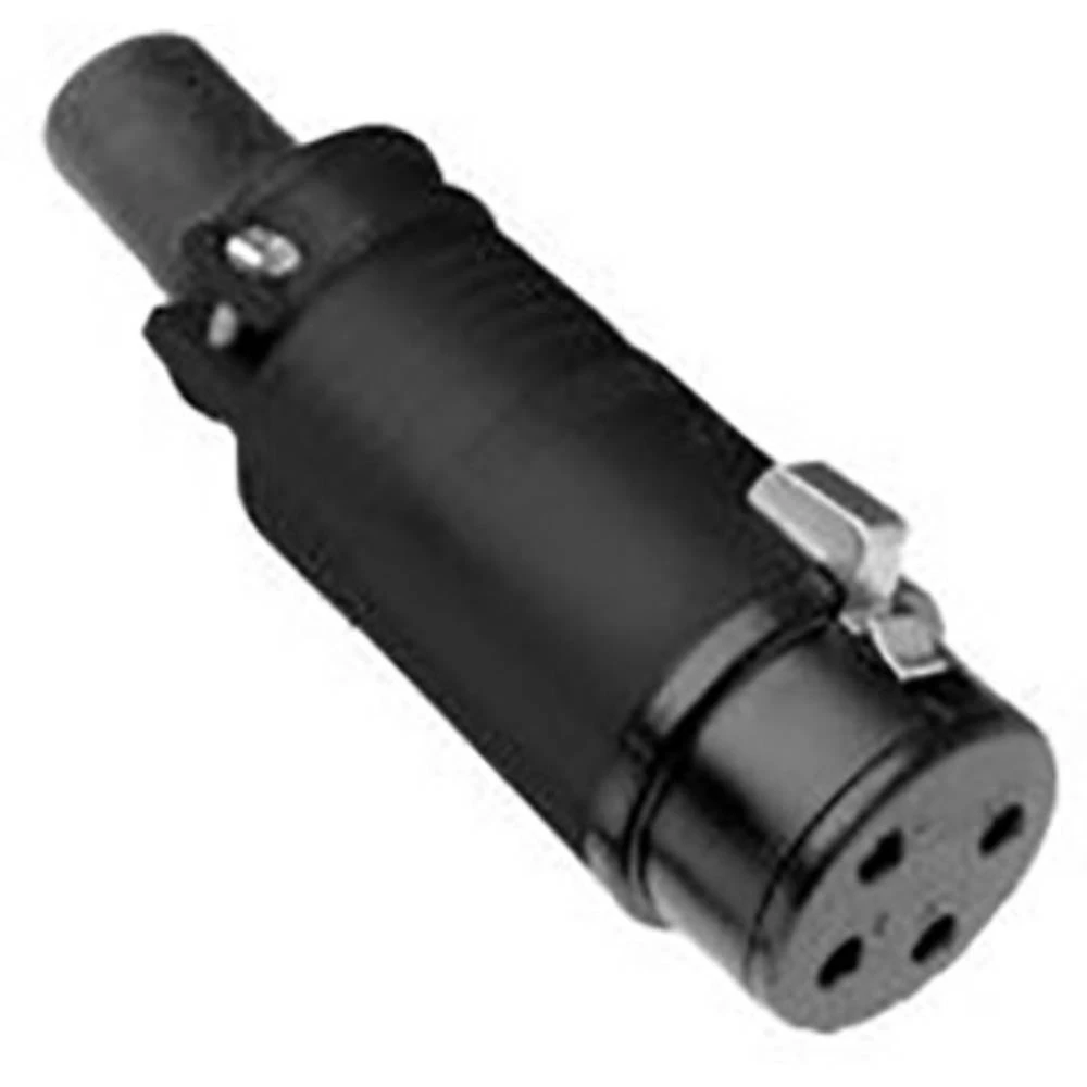 XLR utični konektor Konektor, ravni Broj polova: 4 Crna Amphenol 1 ST slika