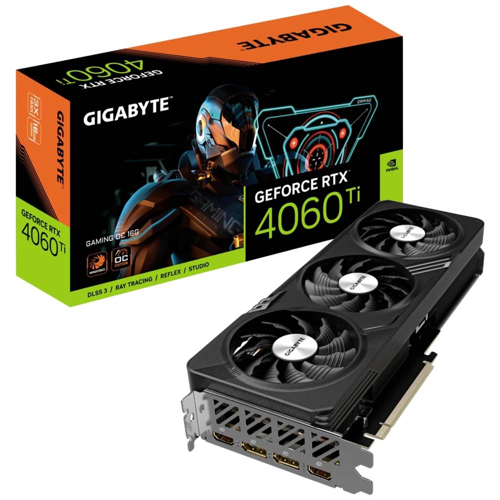 Gigabyte grafička kartica Nvidia GeForce RTX 4060 Ti Gaming Overclocked 16 GB GDDR6-RAM PCIe x16 PCIe , HDMI™, DisplayPort slika