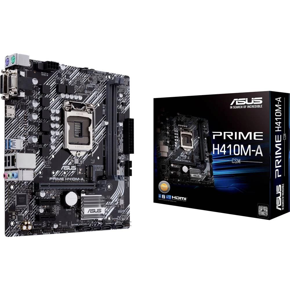 Asus PRIME H410M-A/CSM matična ploča Baza Intel® 1200 Faktor oblika Micro-ATX Set čipova matične ploče Intel® H410 slika