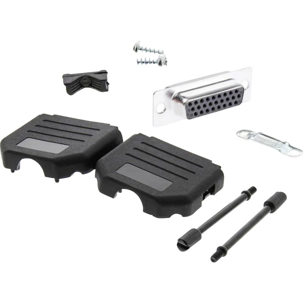 MH Connectors MHDPPK15HD26FS-K višestruki ženski konektor D-Sub komplet 180 ° Broj polova (broj): 15 lemni kup 1 kom. slika