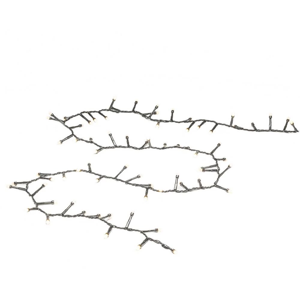 Konstsmide 3867-130 sustav svjetlosnog lanca  vani Energetska učinkovitost 2021: E (A - G) strujni pogon Broj žarulja 400 LED toplo bijela Osvjetljena duljina: 8.78 m smrznuto slika