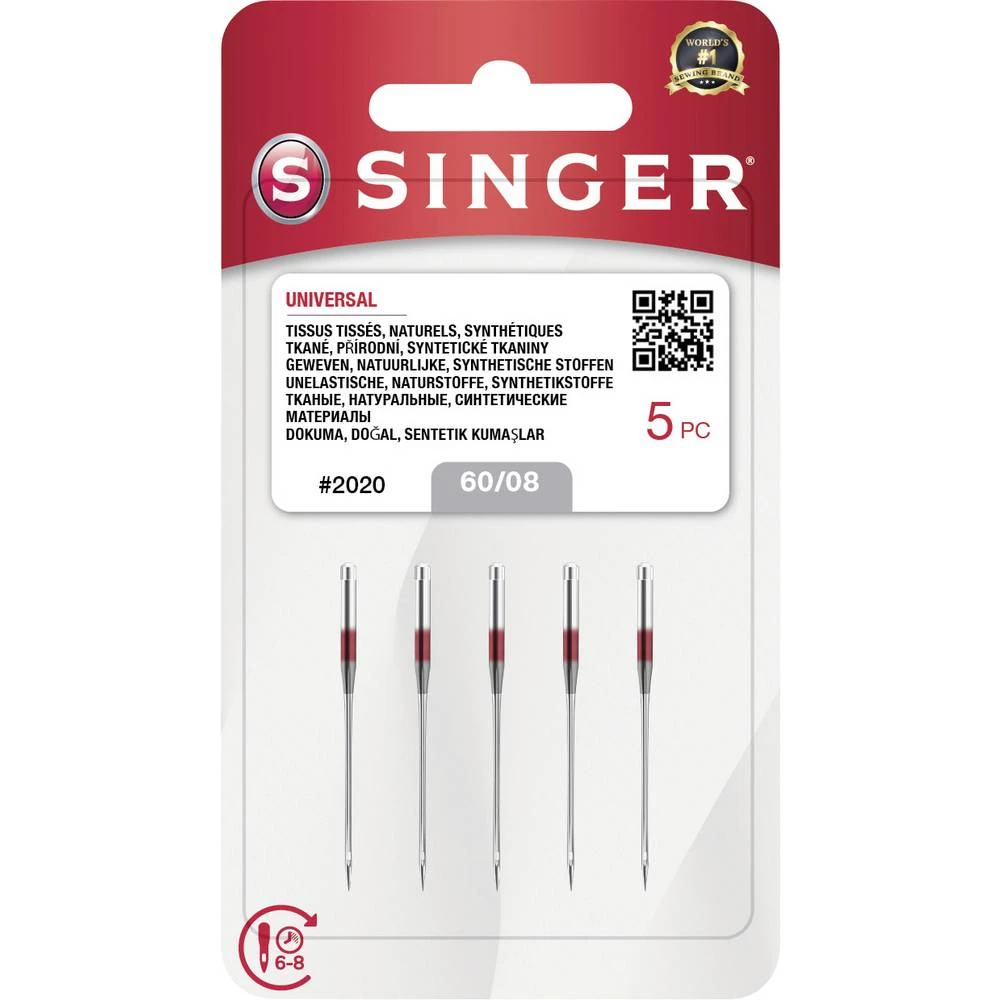 Singer 2020 60/08 univerzalne igle  srebrna slika