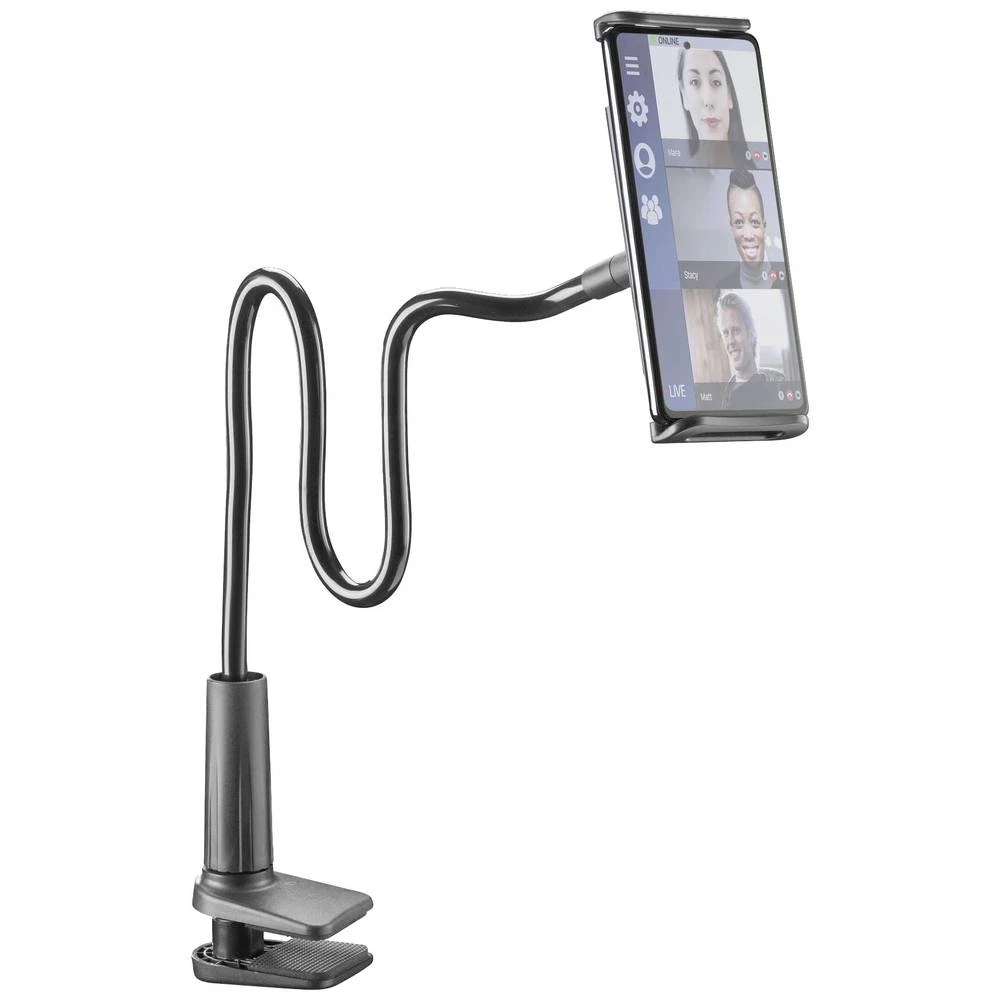 Cellularline Flexi držač za pametne telefone i tablete, crni Cellularline FLEXIHOLDERHOMEK držač tableta sa stezaljkom slika