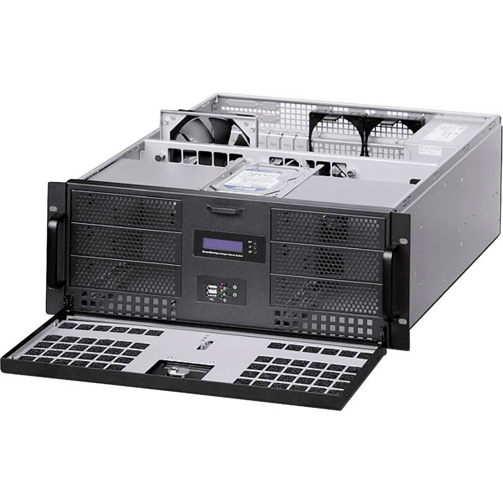 RealPower 250079 19 palac 2 x kućište poslužitelja od 19 inča 4 HE crna slika