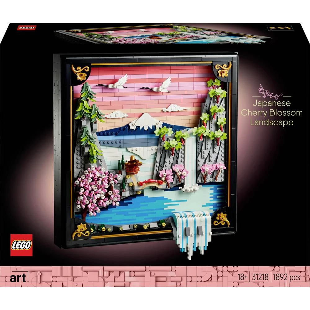31218 LEGO® ART Japanski krajolik cvjetova trešnje (31218); Zidna umjetnost slika