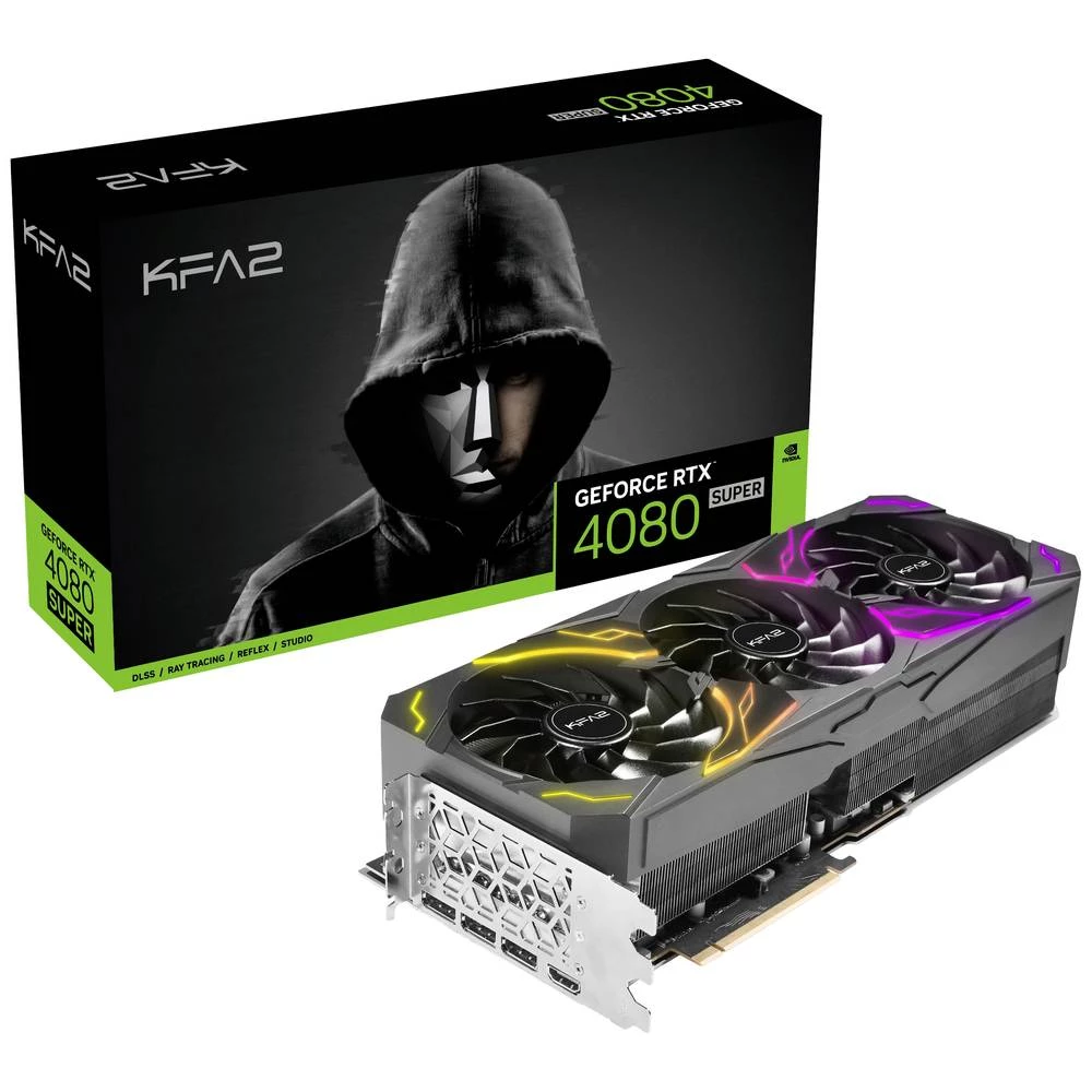 KFA2 grafička kartica Nvidia GeForce RTX 4080 Super SG 1-Click OC 16 GB GDDR6X-RAM PCIe x16 HDMI™, DisplayPort navijen slika