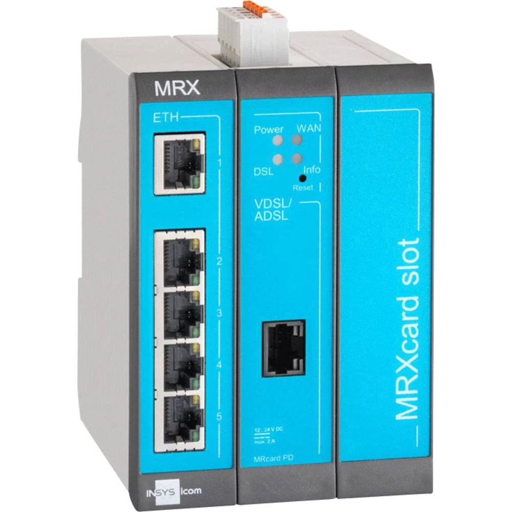 Modularni DSL ruter Insys MRX-3 DSL (Annex J/B) Ethernet, RS 485, RS 232 12 V/DC, 24 V/DC slika