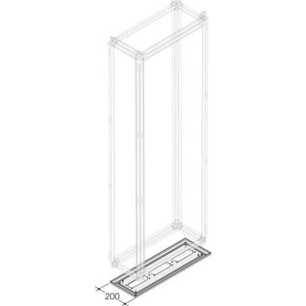 Striebel & John 1STQ002297B0000 podna ploča  čelik svijetlosiva (RAL 7035) slika