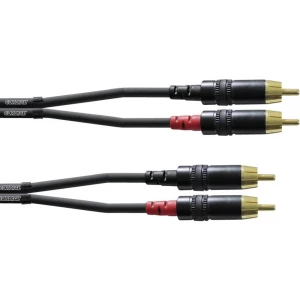 Audio Adapter cable [2x Muški cinch konektor - 2x Muški cinch konektor] 0.6 m Crna Cordial slika