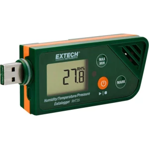 Extech RHT35 Višenamjenski uređaj za pohranu podataka Kalibriran po DAkkS Mjerena veličina Vlaga, Temperatura, Pritisak -30 Do + slika