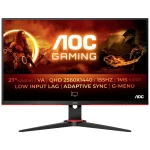 AOC Q27G2E/BK ekran za igranje Energetska učinkovitost 2021 F (A - G) 68.6 cm (27 palac) 2560 x 1440 piksel 16:9 1 ms slušalice (3.5 mm jack), DisplayPort, HDMI™ VA LCD