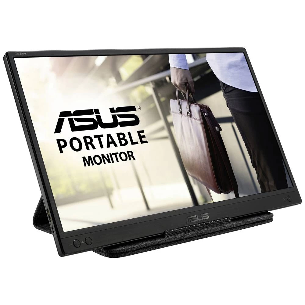 Asus ZenScreen MB166B LED zaslon 39.6 cm (15.6 palac) Energetska učinkovitost 2021 B (A - G) 1920 x 1080 piksel Full HD 25 ms USB 3.2 (gen. 1) IPS LED slika