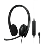 EPOS C10 telefon Over Ear slušalice žičani  crna poništavanje buke slušalice s mikrofonom
