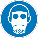 obvezni znak Koristite zaštitu za dišne puteve, Higijena i udaljenost samoljepljiva folija (Ø) 200 mm  ISO 7010 1 St.