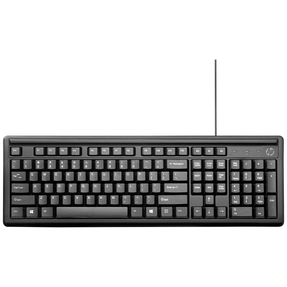 HP 100 žičani, USB tipkovnica  njemačka, qwertz crna slika