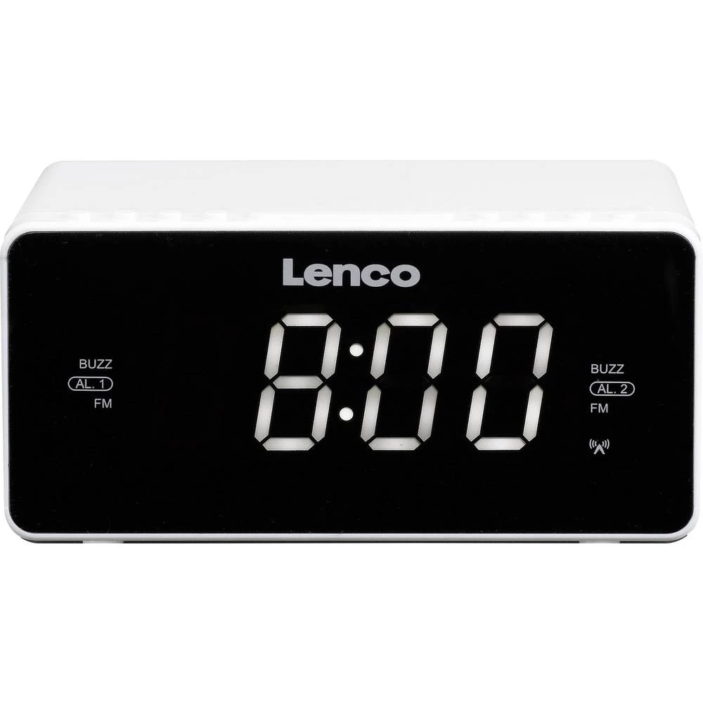 UKW Radio budilica Lenco CR-530 AUX Bijela slika