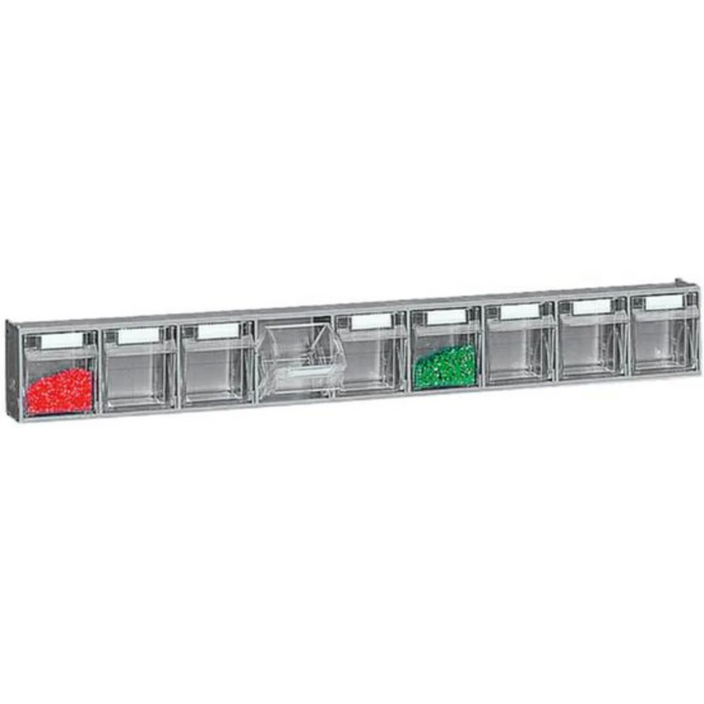 Spremnik za sklopive kutije (Š x V x d) 600 x 77 x 44 mm Siva, Prozirna 1658069 1 ST slika