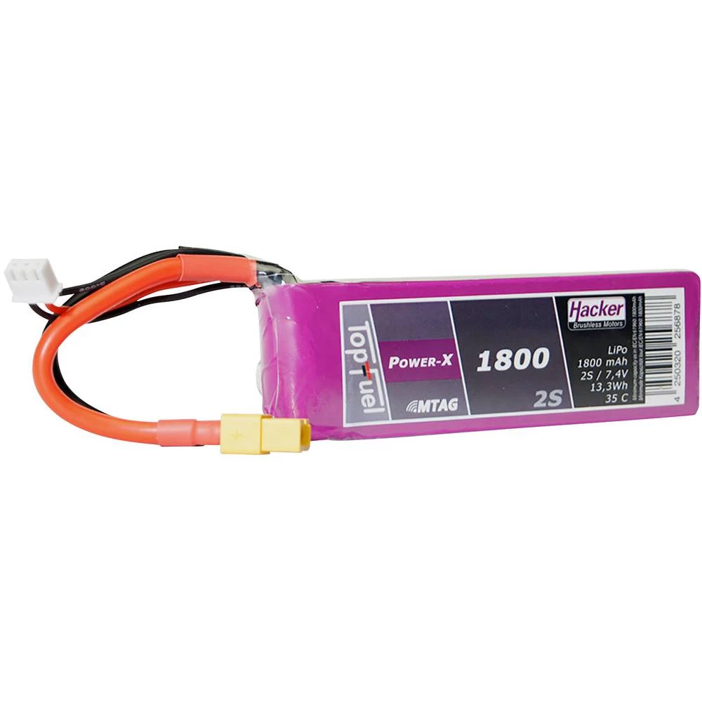 LiPo akumulatorski paket za modele 7.4 V 1800 mAh Broj ćelija: 2 35 C Hacker Softcase XT60 slika