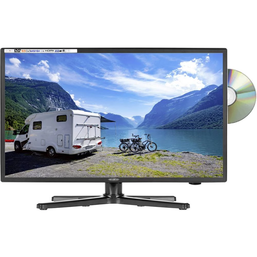 Reflexion LED-TV 19.5 palac Energetska učink. A (A+++ - D) ci+, dvb-c, dvb-s2, DVB-T2 hd, pvr ready, DVD-player crna (sjajna) slika