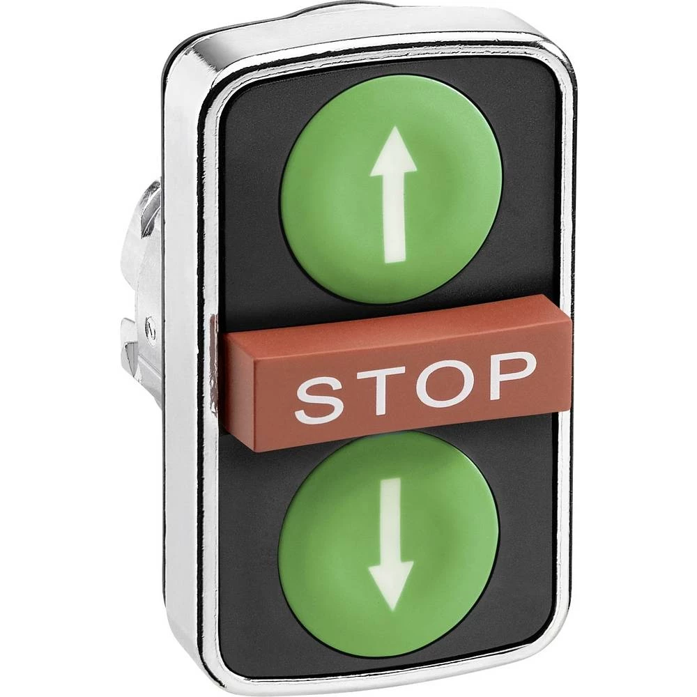 Schneider Electric ZB4BA73134 prednji element za tipku ponovno postavljiv (Ø) 22 mm ↑/stop/↓ krom boja 4 St. slika
