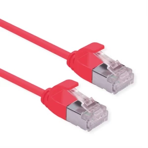 Roline 21153316 RJ45 mrežni kabel, Patch kabel CAT 6a U/FTP 3.00 m crvena 1 St. slika