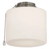Svjetiljka za stropni ventilator CasaFan 1B BN ZYLINDER GESCHL. Opalno staklo (sjajno)