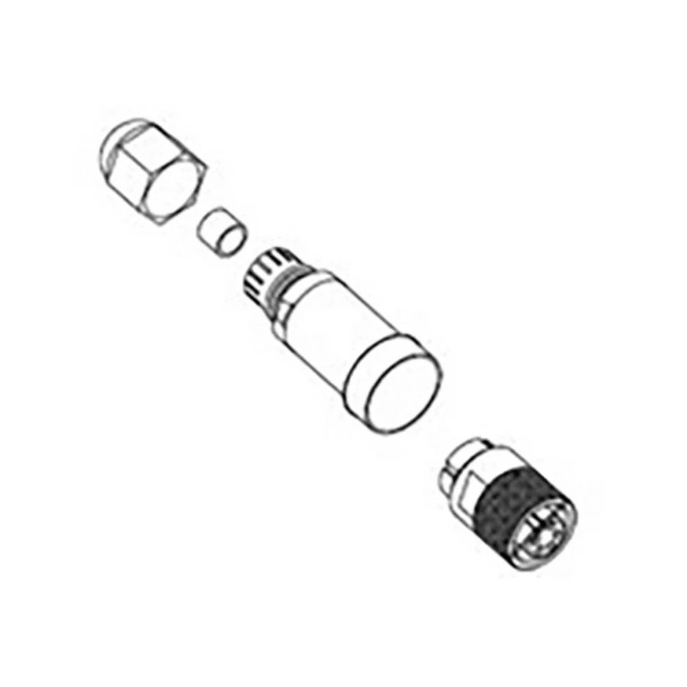 Molex 1300340005 Mini-Change Trunk Connector, Threaded, Single Keyway, Straight Female, 5 Poles slika