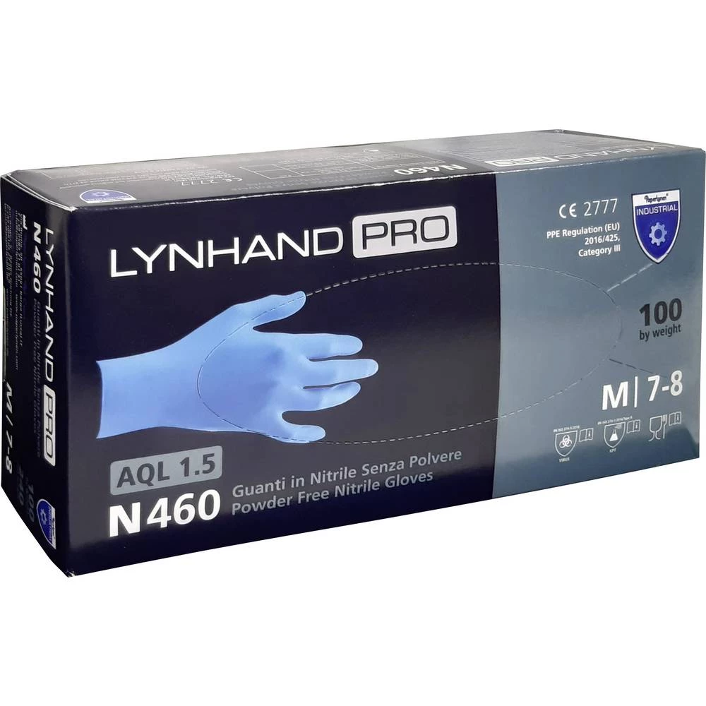 LYNHAND PRO - N460 R6946003 100 St. nitril rukavice za jednokratnu upotrebu Veličina (Rukavice): s EN 374-3, EN 420 , E slika