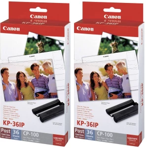 Patrona za printer slika (tinta/papir) Canon KP-36IP (2x) 7737A001 1 Set slika
