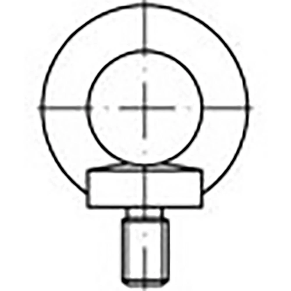 TOOLCRAFT  TO-6855678 prstenasti vijci M6   DIN 580   čelik pocinčani 25 St. slika