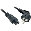 LINDY struja priključni kabel [1x sigurnosni utikač - 1x ženski konektor c5] 3.00 m crna slika