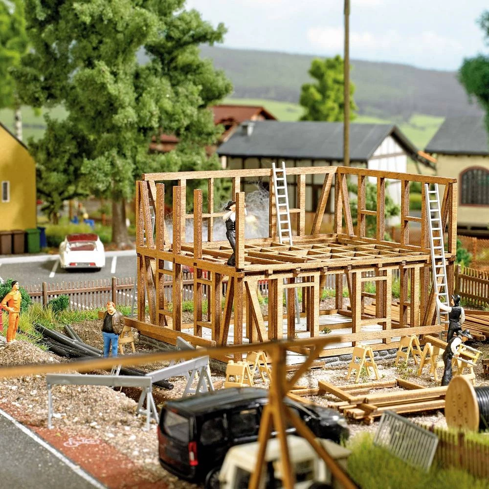 Busch 1371 h0 Dvije građevne kuće od drva slika