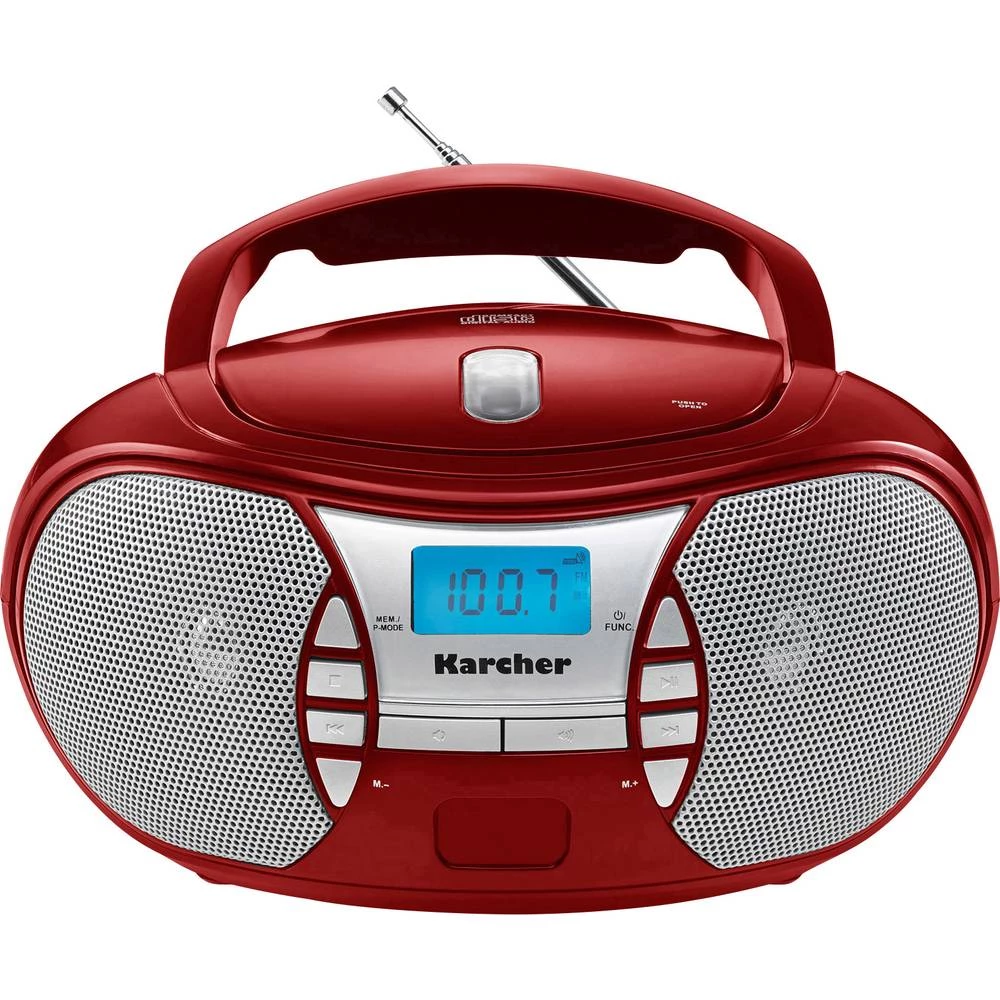 UKW CD radio Karcher RR 5025 AUX, CD, UKW Crvena slika