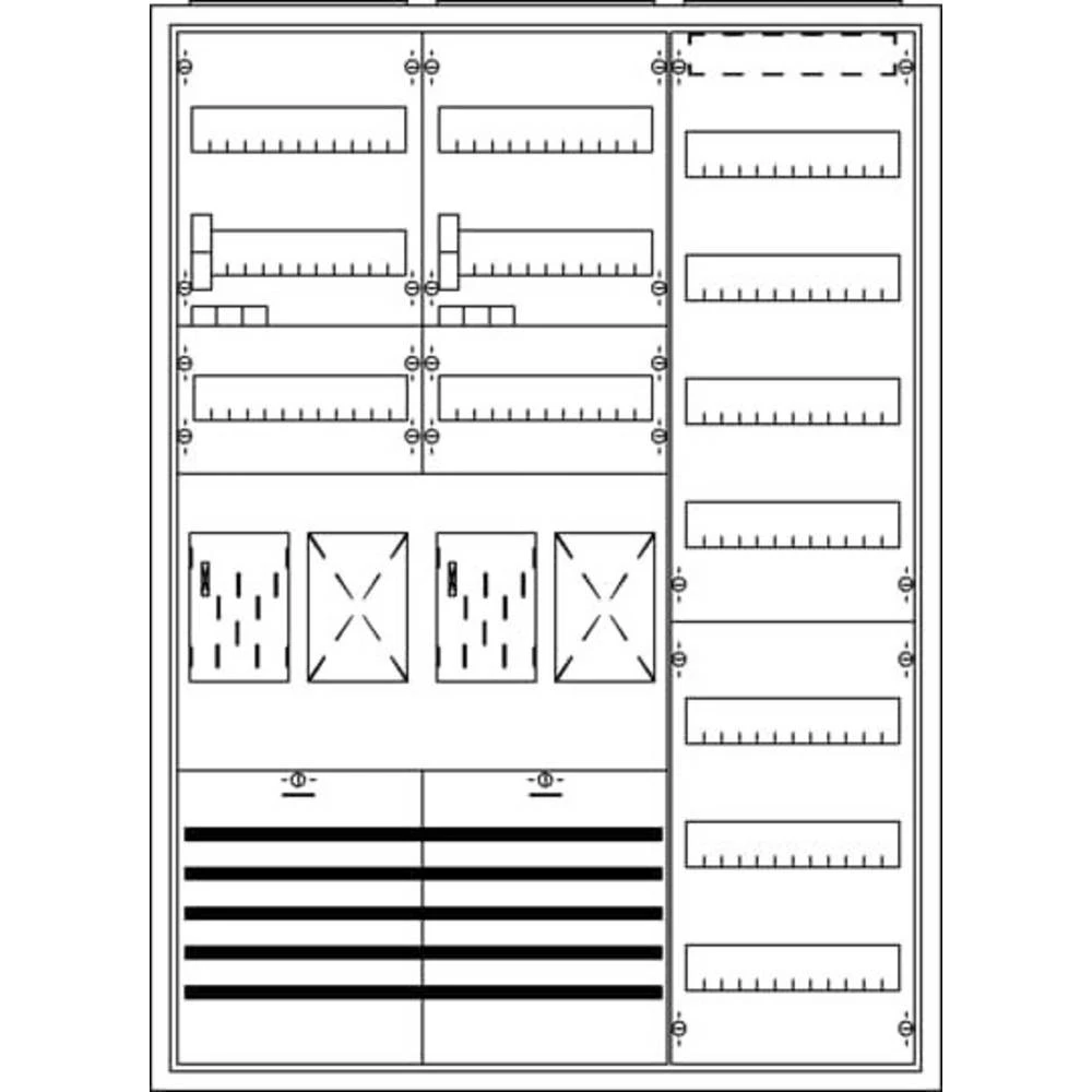 Striebel & John 2CPX035850R9999 KS784 ormar za brojilo   Broj redova = 7 slika