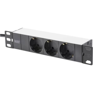 Digitus DN-95411 10 palac višestruka utičnica za mrežni ormar    Prikladno za dubinu ormara: od 300 mm  crna slika