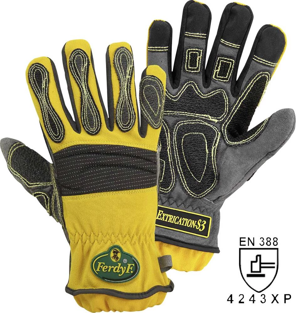 Umjetna koža Rukavice za rad Veličina (Rukavice): 8, M EN 388:2016 CAT II FerdyF. Extrication-S3 1995S3-M 1 pair slika