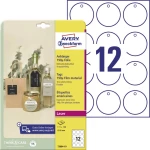 Avery-Zweckform T3004-10 etikete (A4) Ø 60 mm poliester bijela 120 St. neljepljivo naljepnice za prikolice