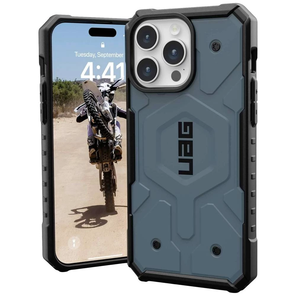 Urban Armor Gear Pathfinder MagSafe stražnji poklopac za mobilni telefon Apple iPhone 15 Pro Max plava boja slika