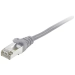 Equip 605502 RJ45 mrežni kabel, Patch kabel cat 6 S/FTP 3 m siva pozlaćeni kontakti 1 St.