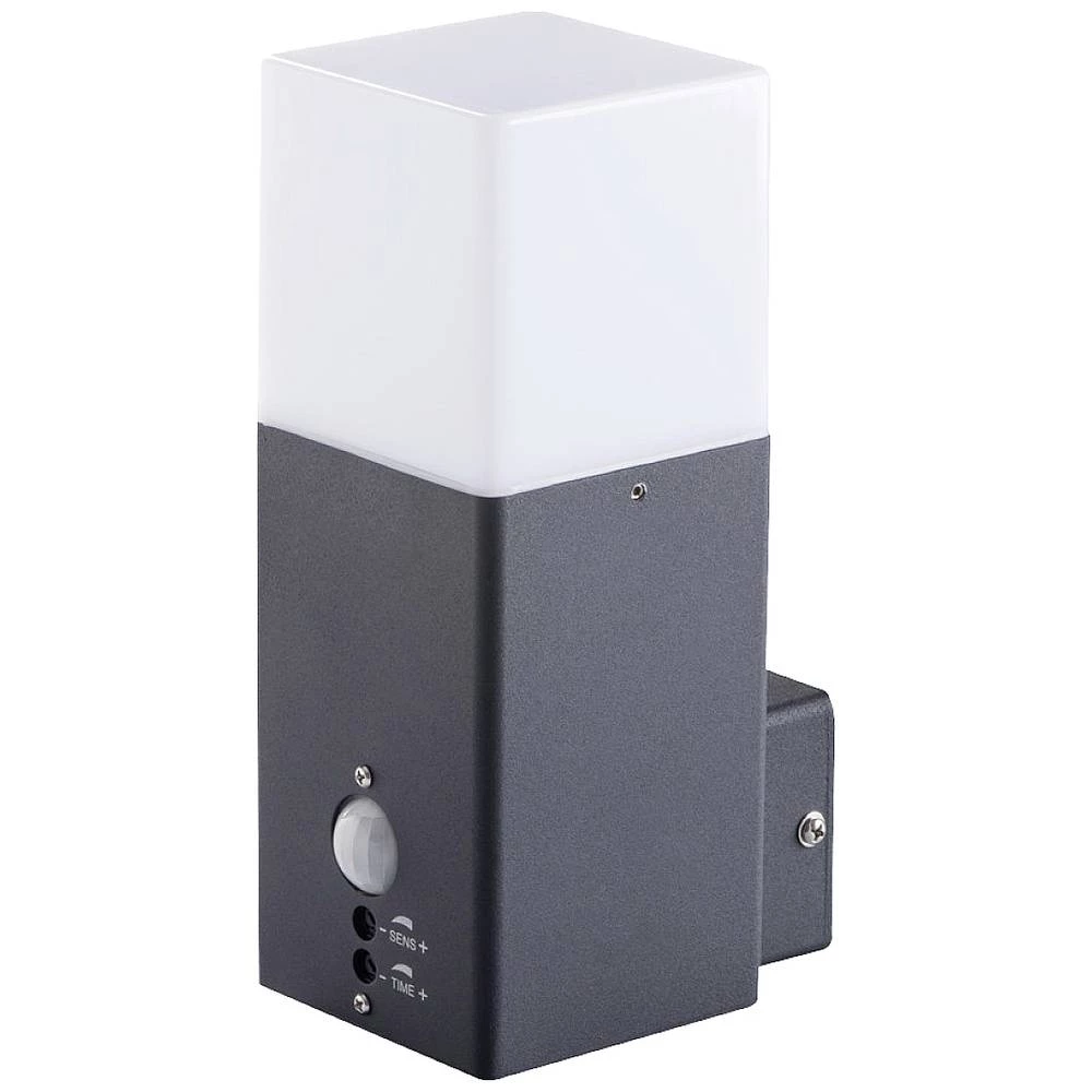 Kanlux VADRA 21L-UP SE 29011 vanjsko zidno svjetlo s detektorom pokreta  LED, žarulja, kompaktna fluorescentna žarulja E27  antracitna boja slika