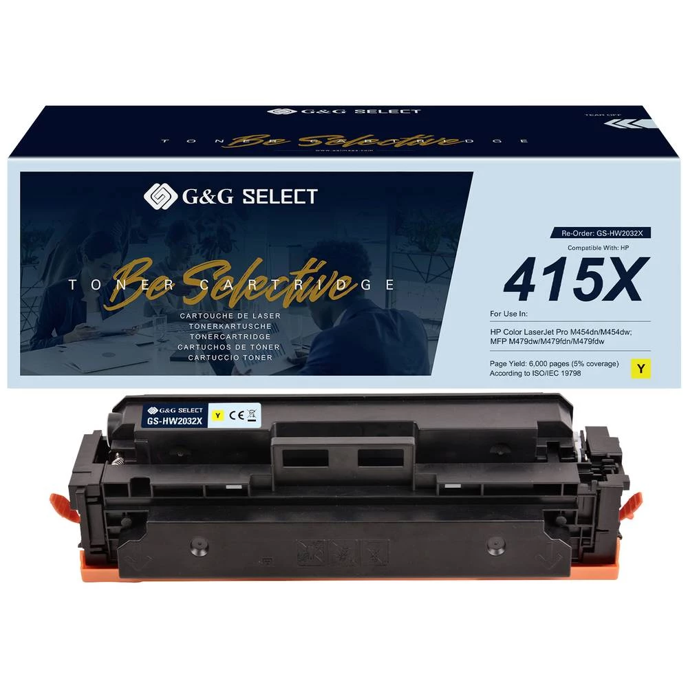 G&G toner zamijenjen HP 415X kompatibilan žut W2032X GS-HW2032X(415X) slika