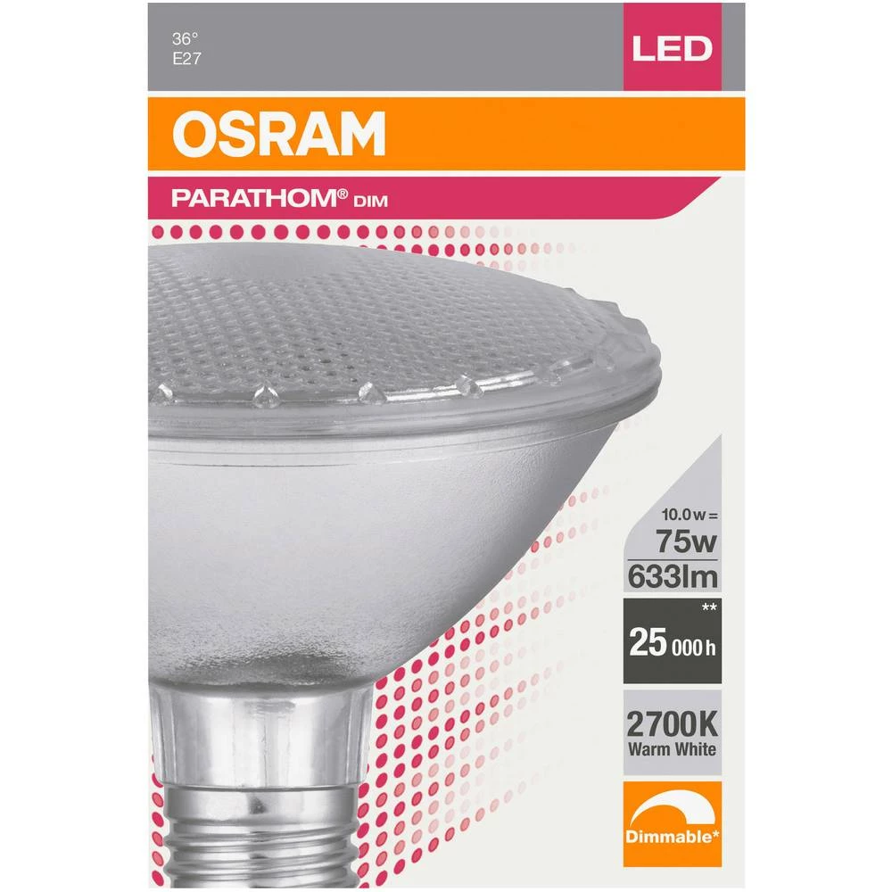 OSRAM LED ATT.CALC.EEK A (A+++ - G) E27 Reflektor Toplo bijela (&Oslash; x D) 95.0 mm x 91.0 mm 1 ST slika