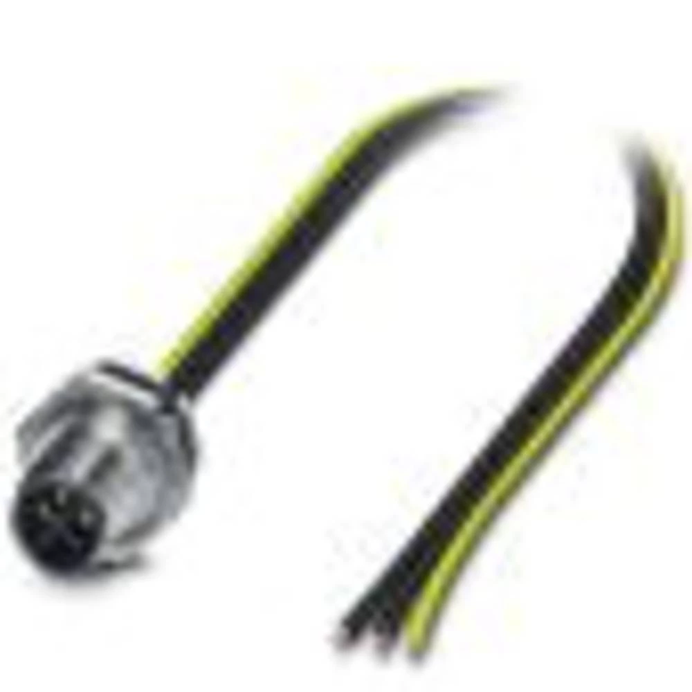 Ugradbeni konektor za senzor/aktivator M12 Utikač, ugradni 0.50 m Broj polova: 3 Phoenix Contact 1411653 SACC-DSI-M12MSS-3P-M16/ slika