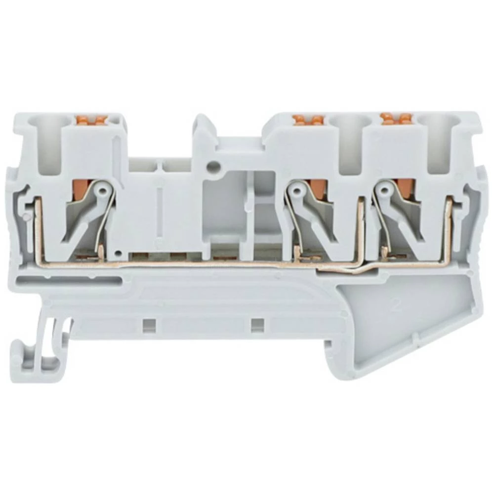 TRU COMPONENTS TC-11592448 prolazna stezaljka 5.2 mm brzo spajanje  siva 1 St. slika