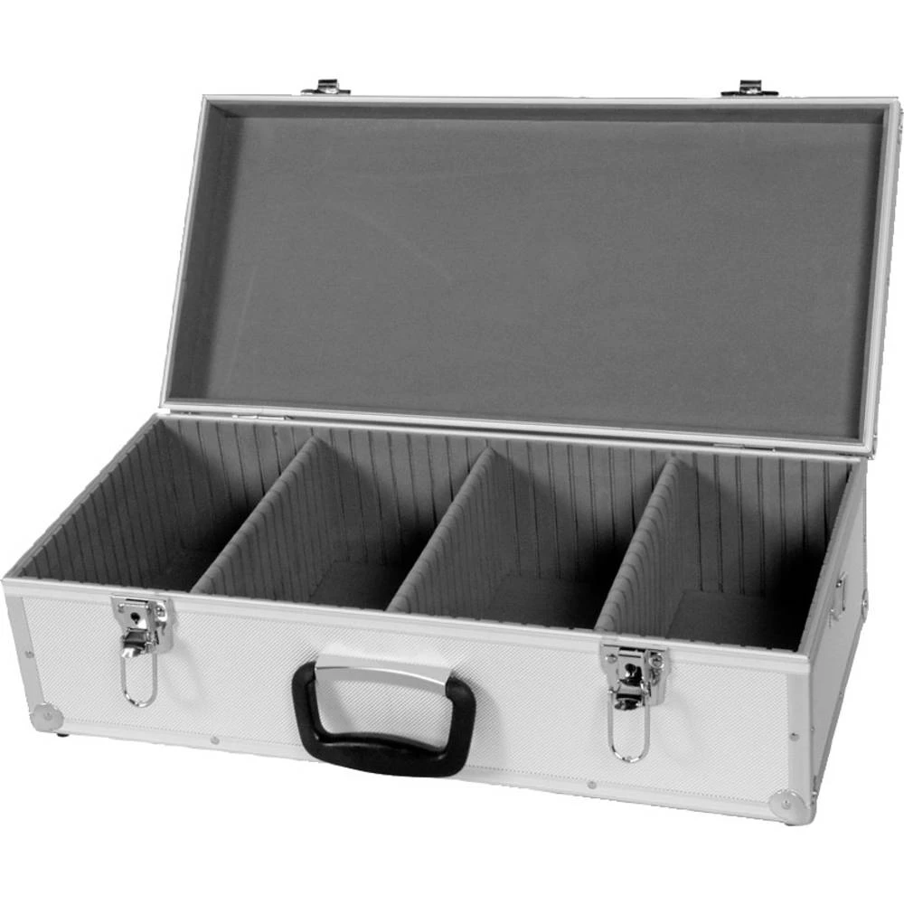 Perel CD kovčeg 80 CD-ja/DVD-ja/Blu-rayeva Aluminij boja 1 ST (Š x V x d) 565 x 170 x 265 mm 1823-560 slika